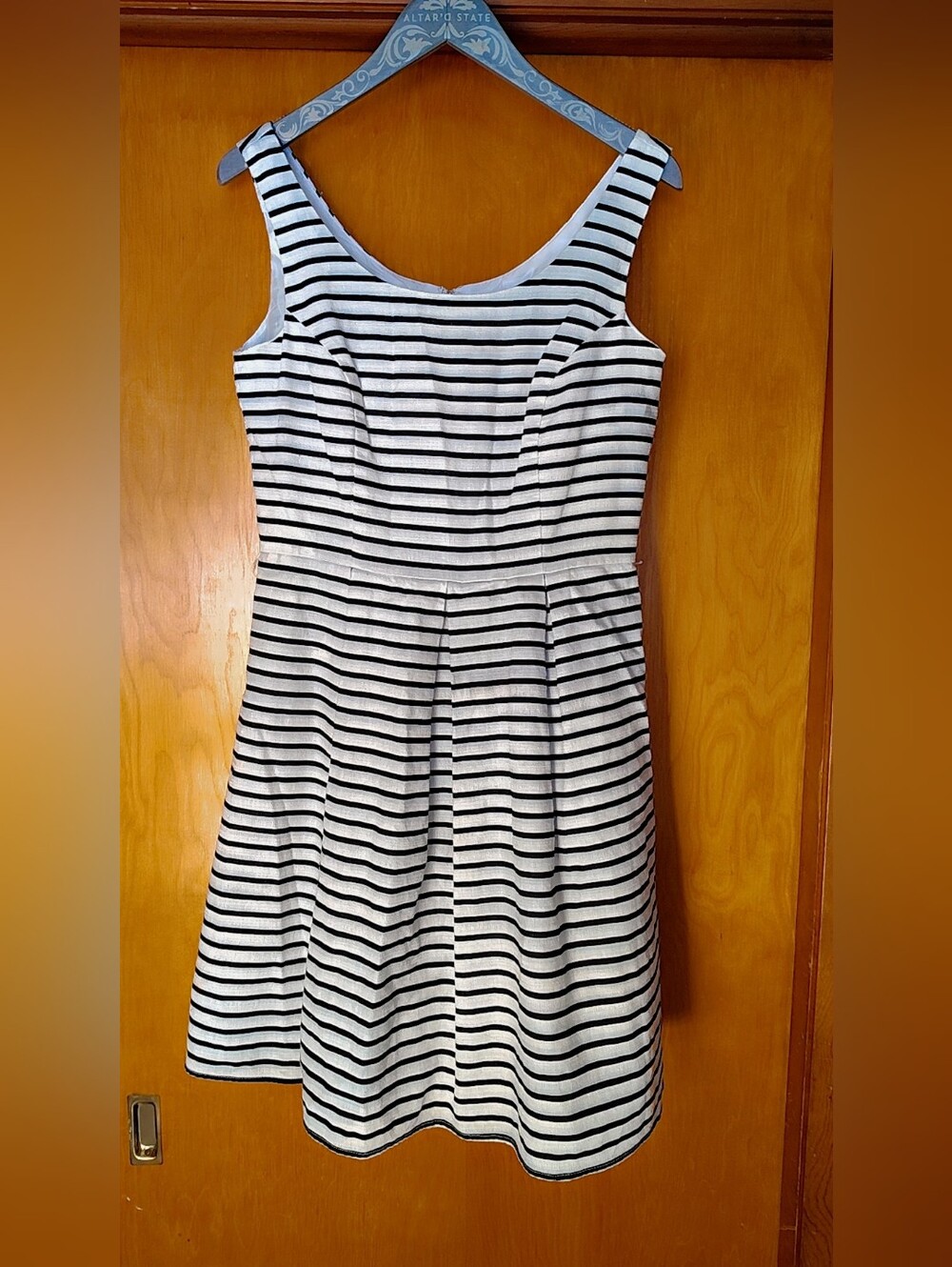 Tiana B Mini Dress Striped Fit-and-Flare Size 6 NWOT
